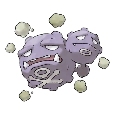 official artwork of weezing